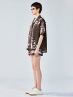 UFO cat jacquard shirt