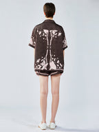 UFO cat jacquard shirt