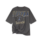 UFO cat knotted tee