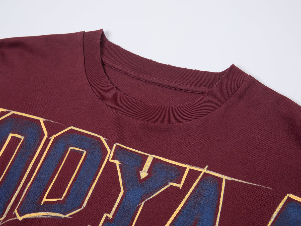 UFO cat knotted tee