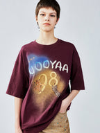 UFO cat print tee