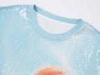 Sequin goldfish pullover