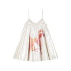 Foil goldfish camisole dress