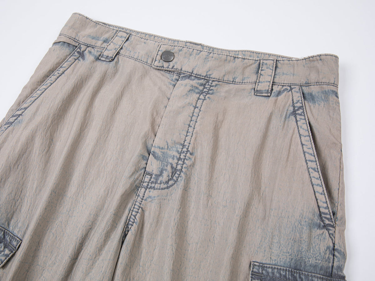 Gradient washed utility pants