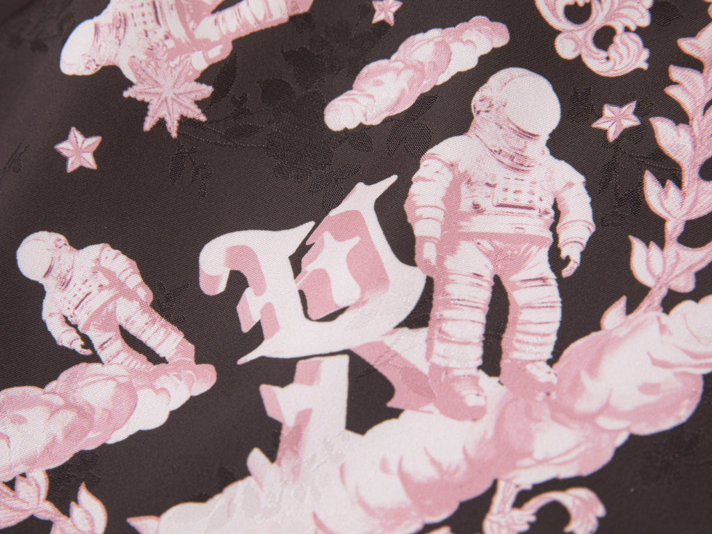UFO cat jacquard shorts
