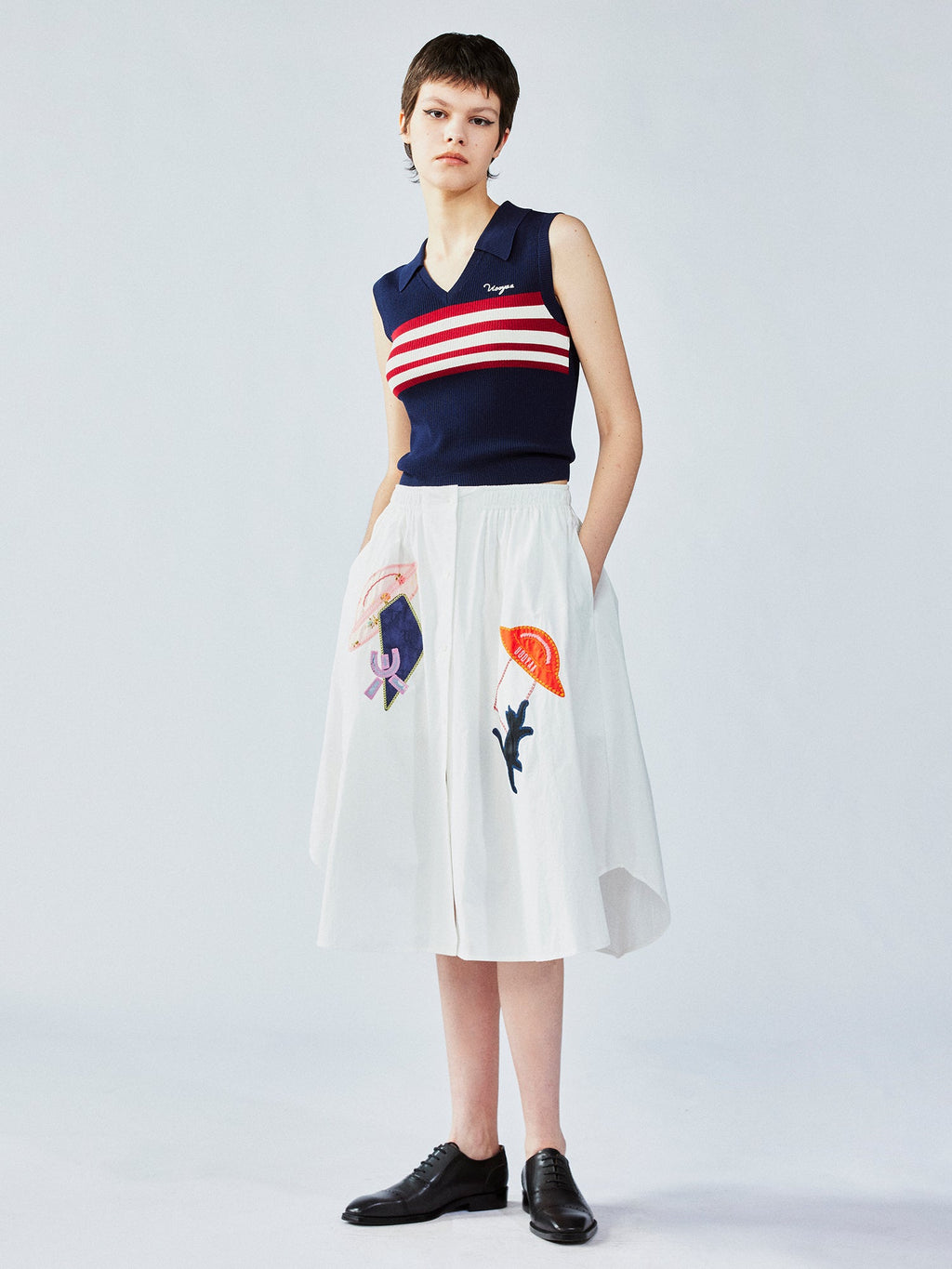 UFO cat shirt-inspired skirt