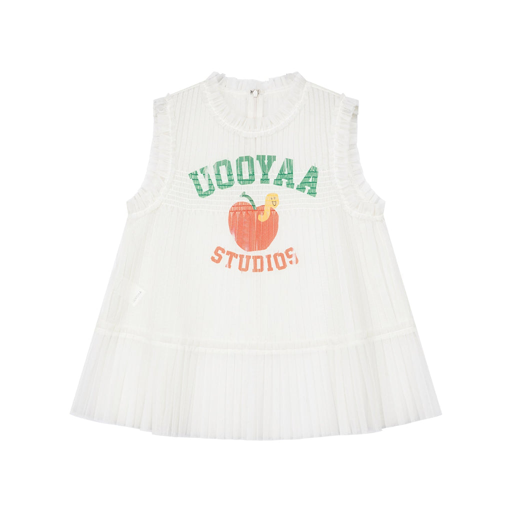 Pleated mesh tank