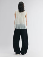 Pleated mesh tank