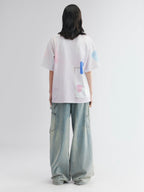 Hand-drawn fish-on-plate graphic tee