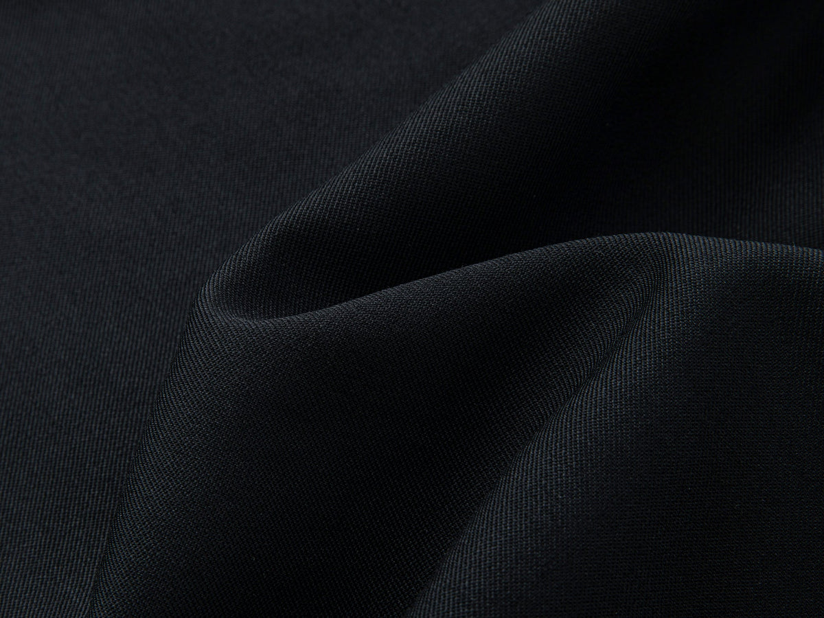 Curved seam fine wool pants