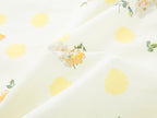Yellow floral print skirt