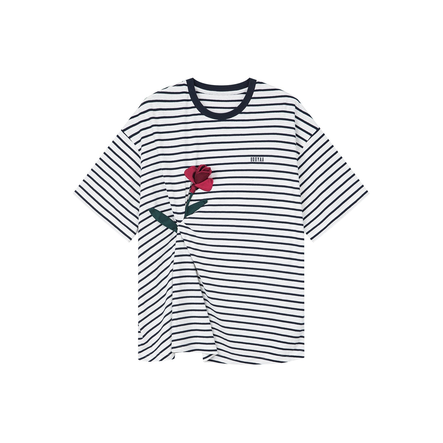 Rose patch breton tee
