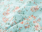 Oil-painted floral crinkle cami