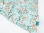 Oil-painted floral crinkle cami