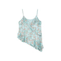 Oil-painted floral crinkle cami