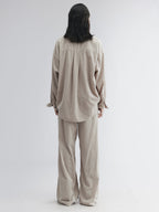 Corduroy knotted utility shirt