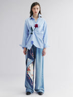 Rose patch shirt