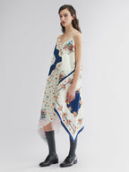 Patchwork scarf cami dress