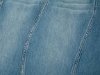 Twisted denim mermaid skirt