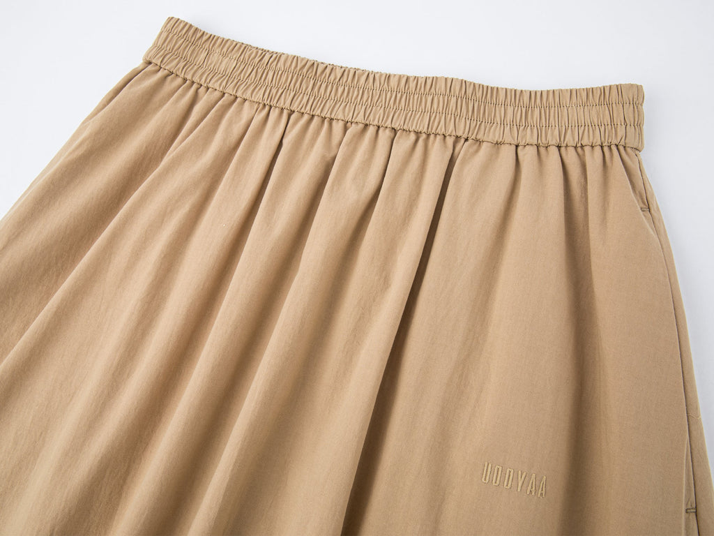 Embroidered skirt with angel bear motif
