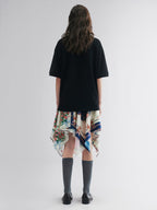 Patchwork scarf skirt