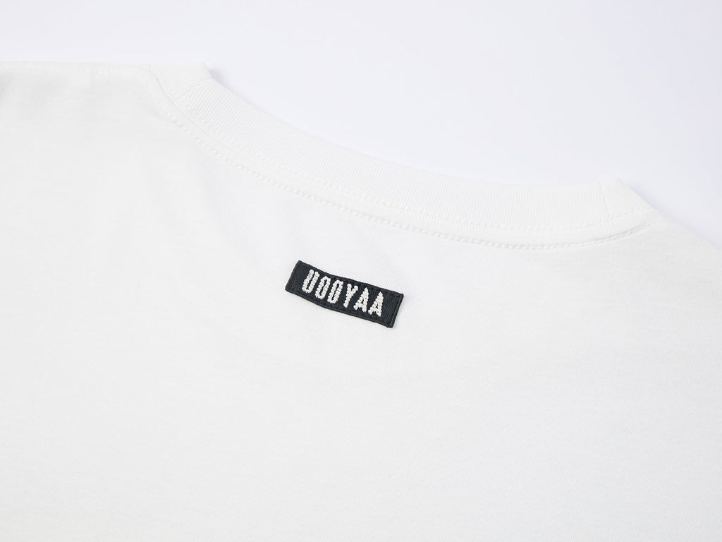 Long sleeve tee with deflated balloon print