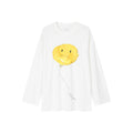 Long sleeve tee with deflated balloon print