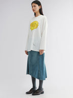 Long sleeve tee with deflated balloon print