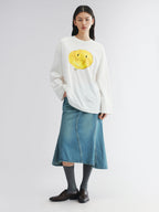 Long sleeve tee with deflated balloon print
