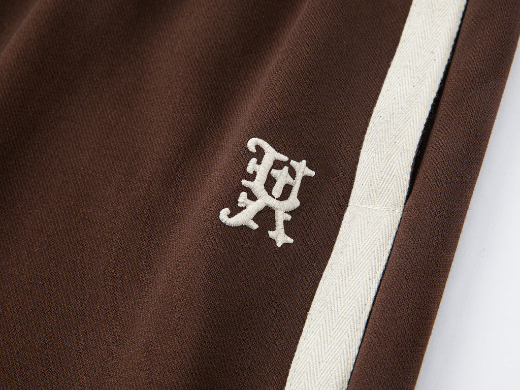 Retro curved sweatpants