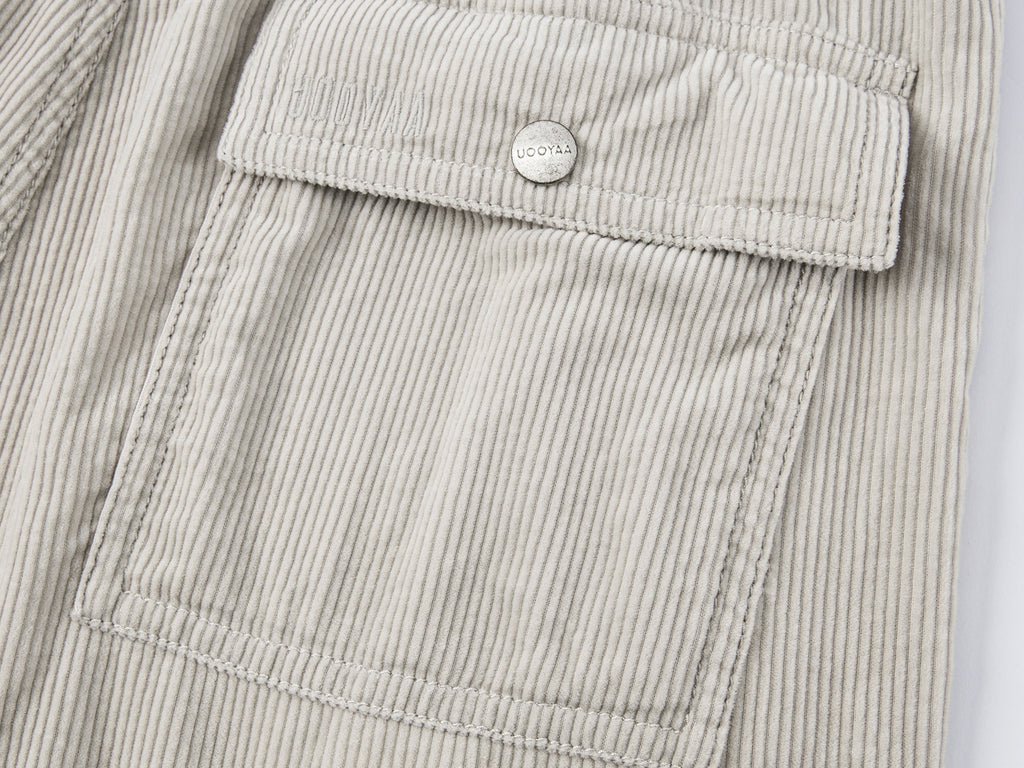Corduroy parachute pants