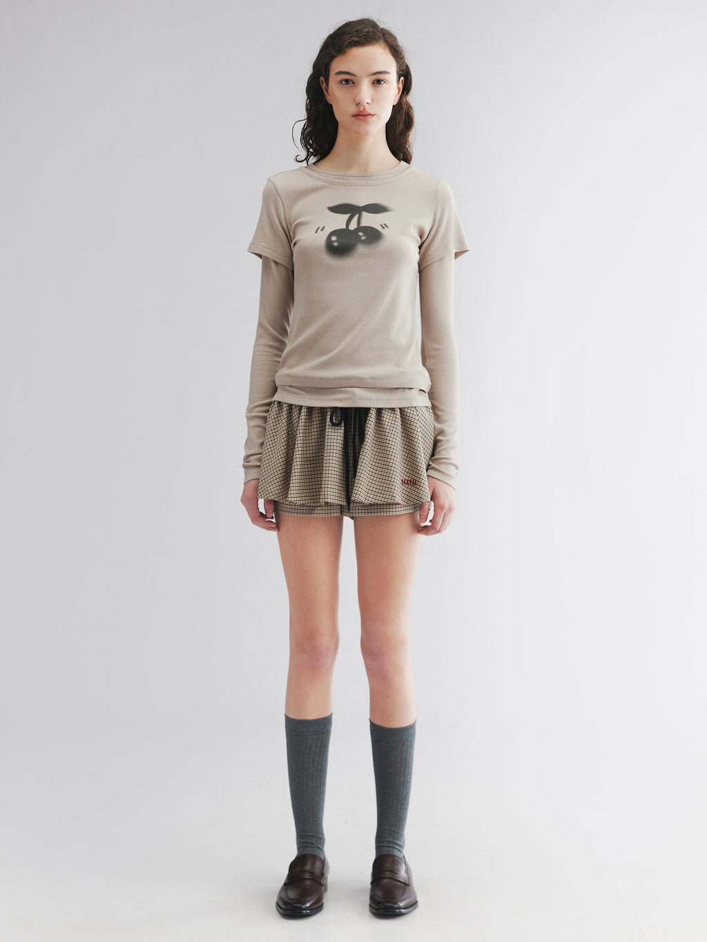 Wool skort