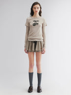 Wool skort