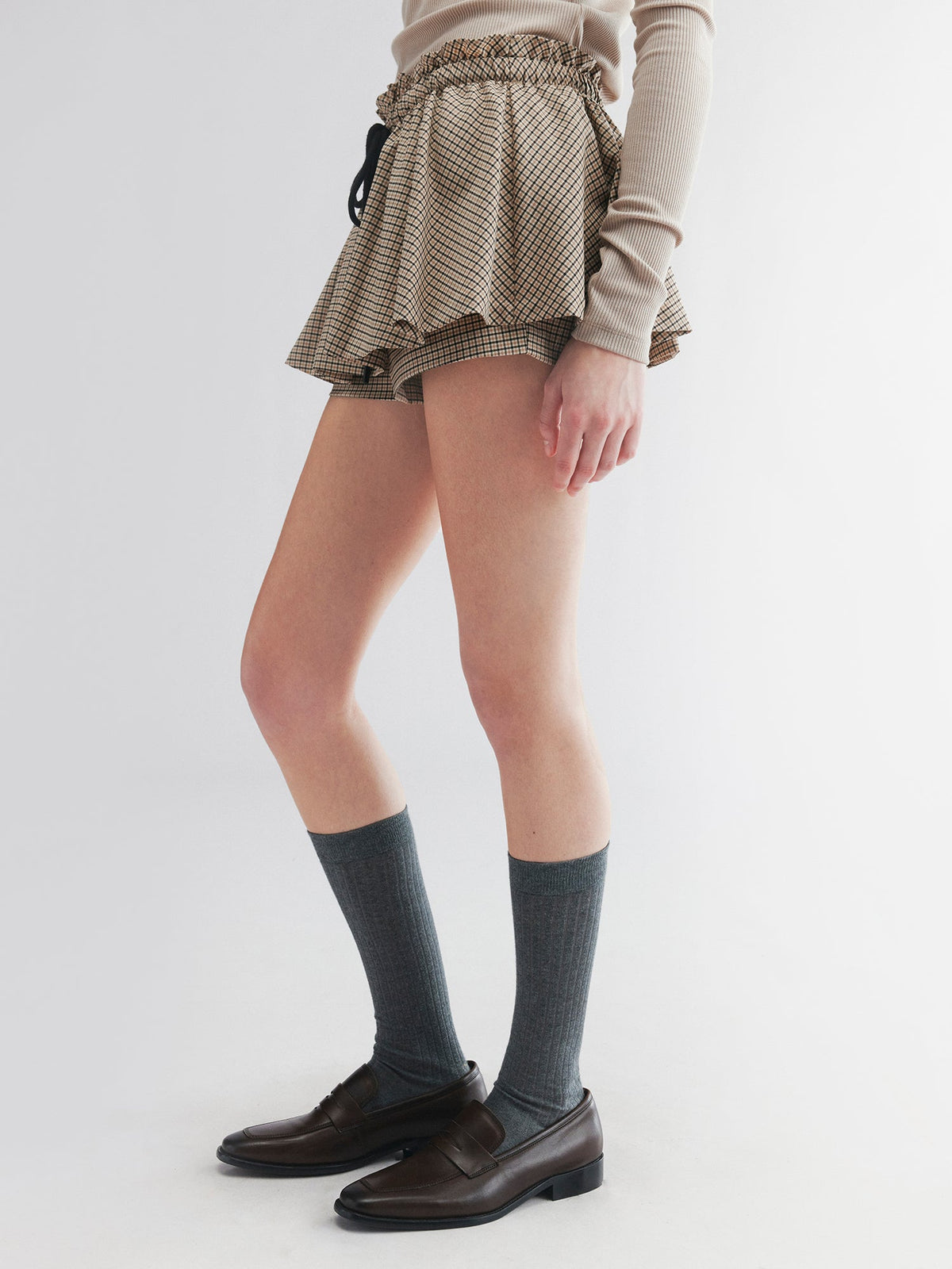 Wool skort