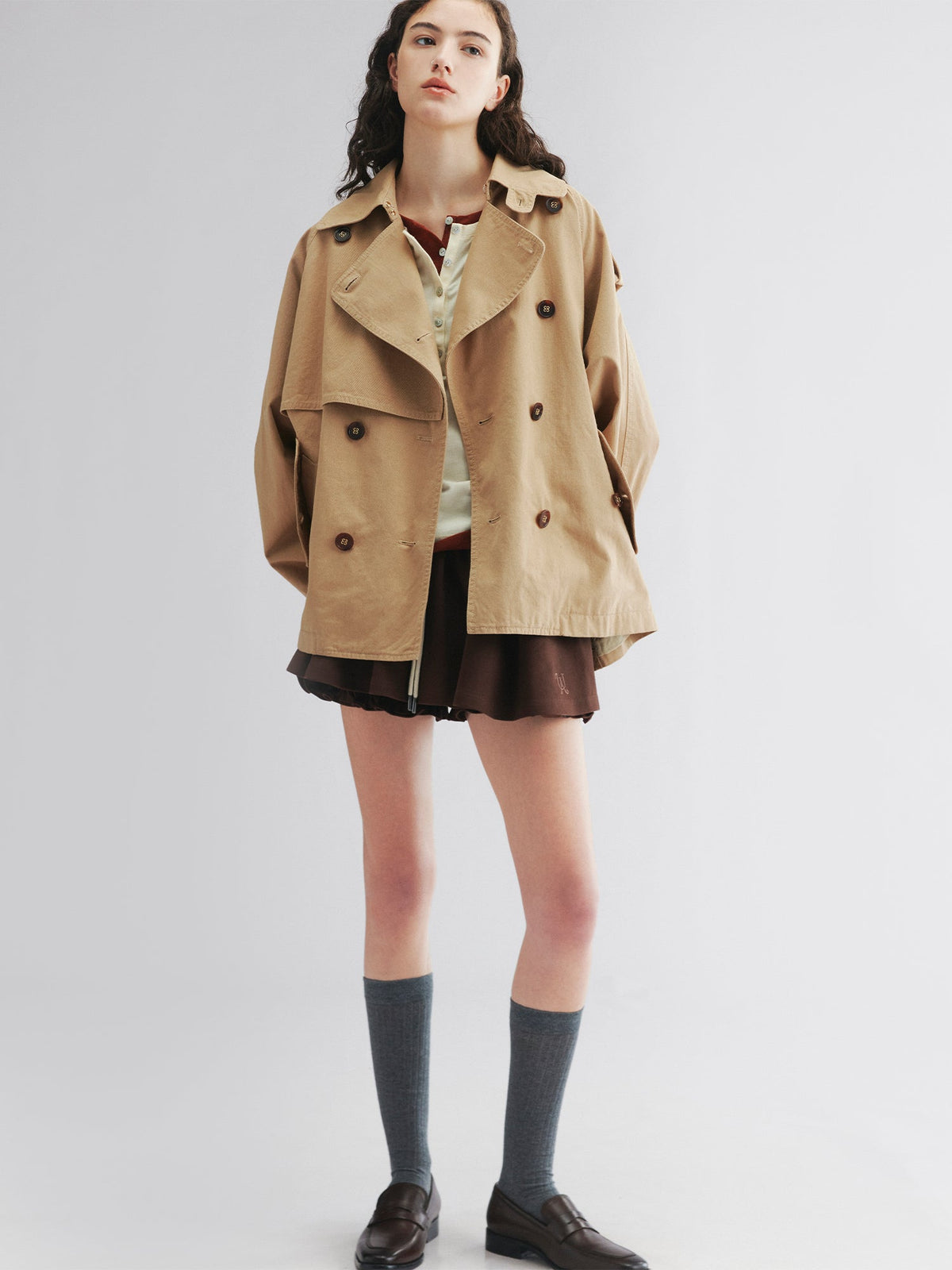 Westminster short trench coat