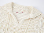 Pullover knit with love and angel print