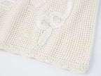 Pullover knit with love and angel print
