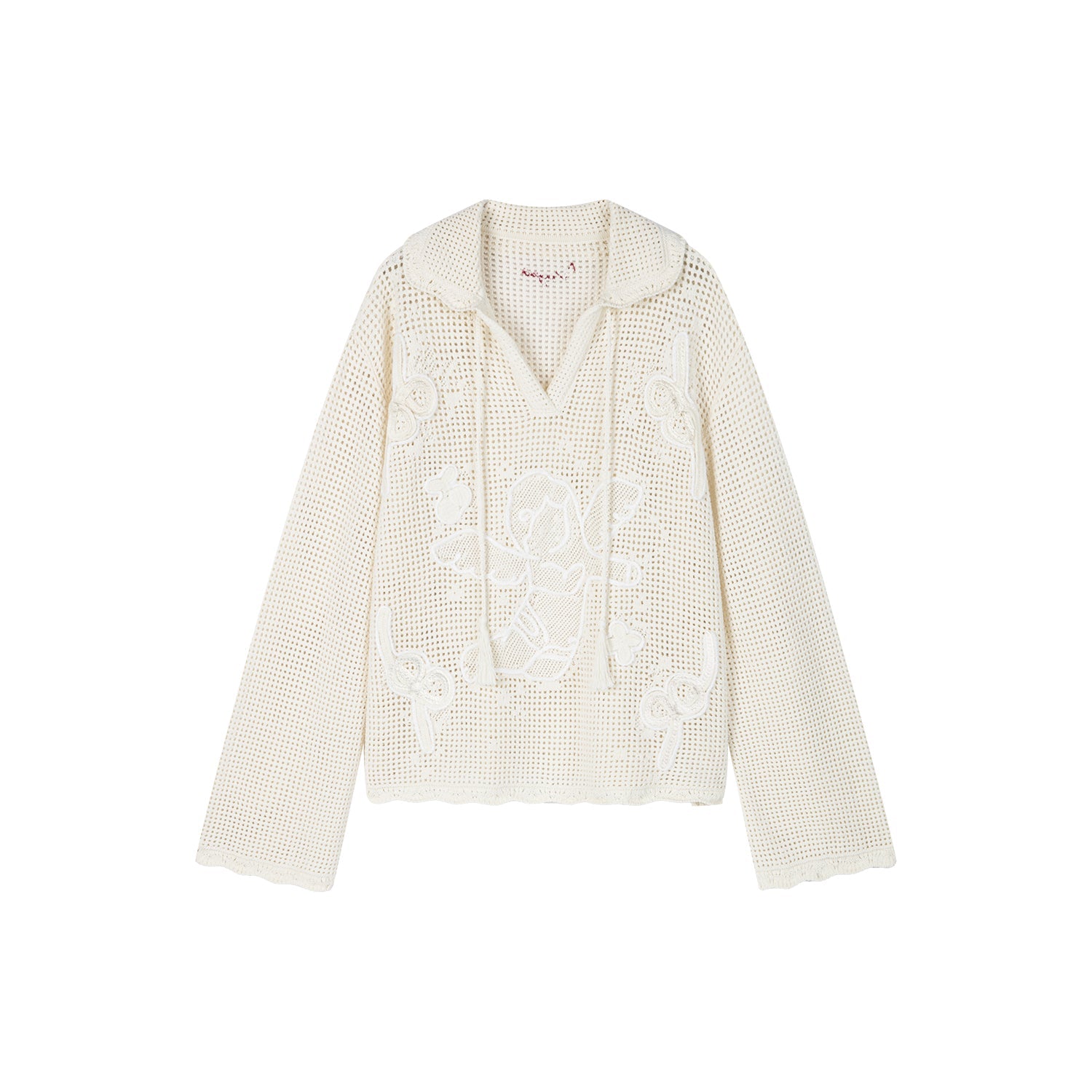 Pullover knit with love and angel print