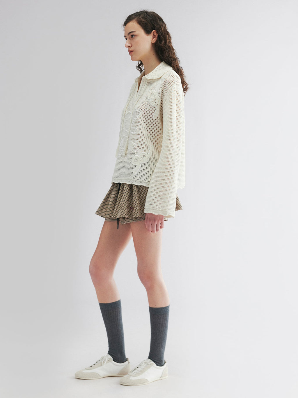 Pullover knit with love and angel print