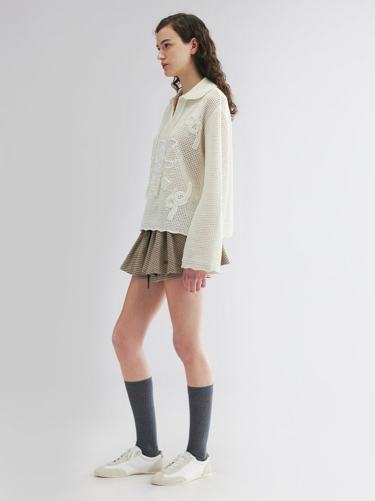 Pullover knit with love and angel print