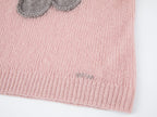 Hooded pullover knit with cherry print