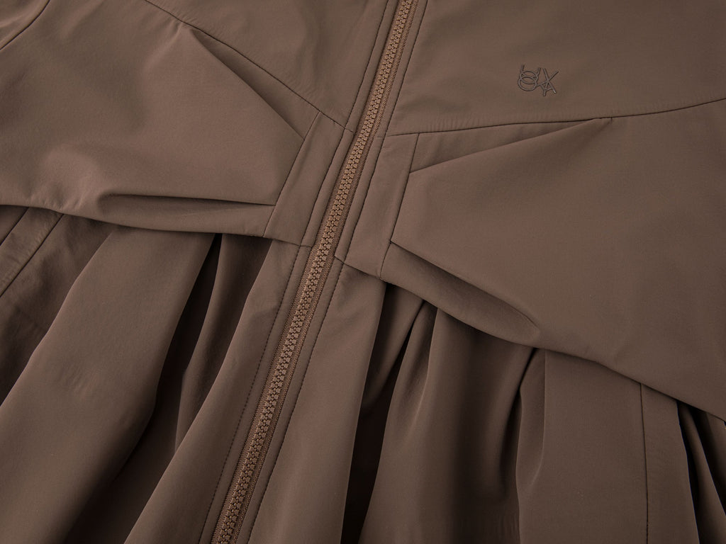 Classic outdoor functional jacket with bow detail