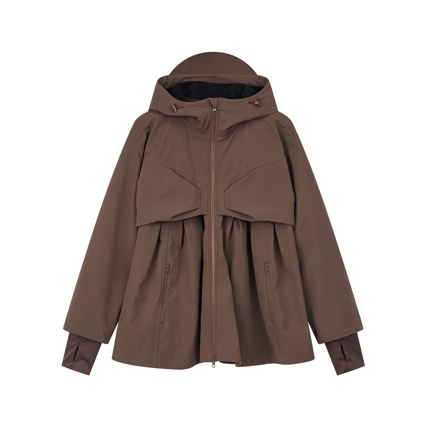 Classic outdoor functional jacket with bow detail
