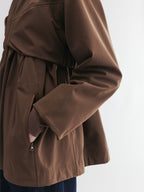 Classic outdoor functional jacket with bow detail