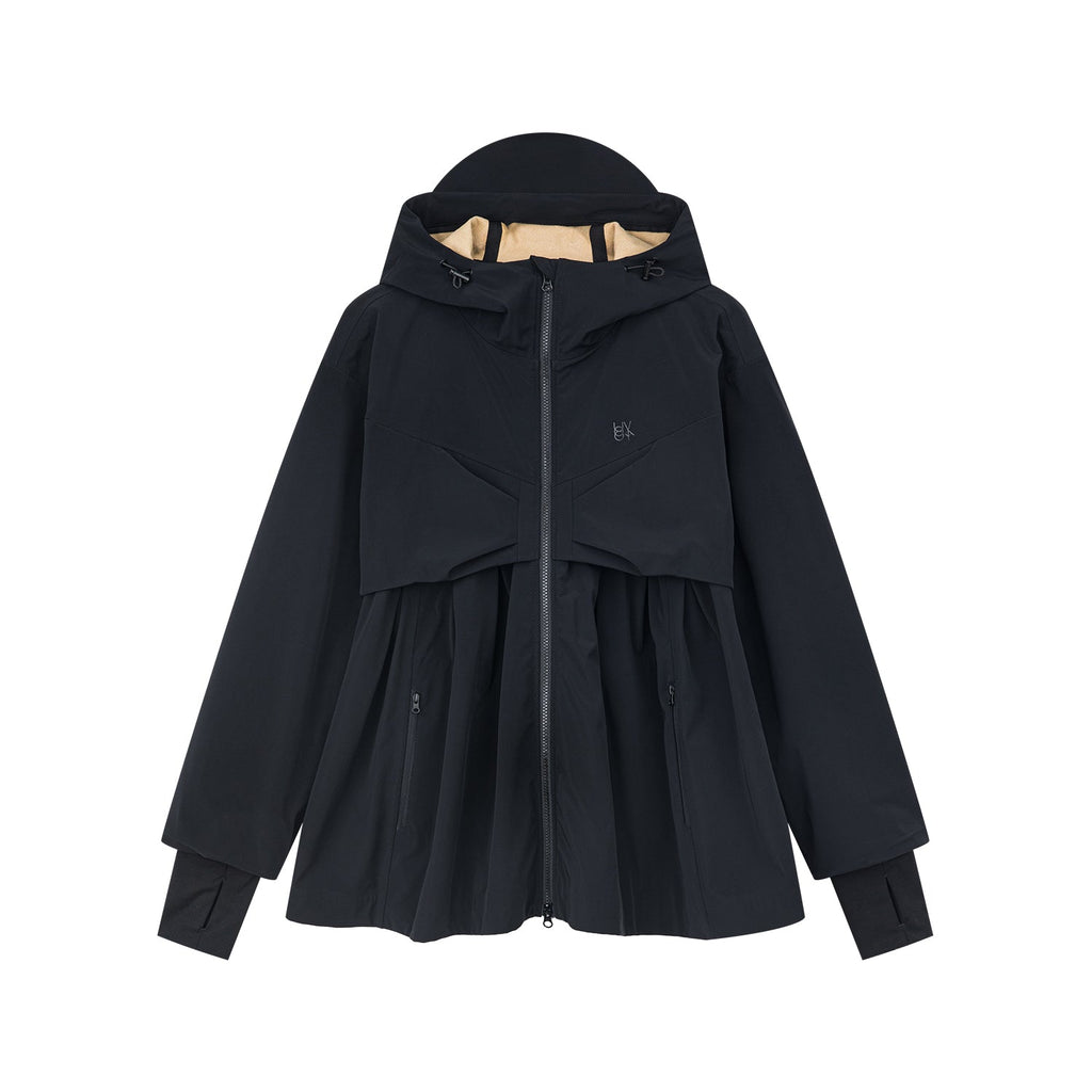 Classic outdoor functional jacket with bow detail