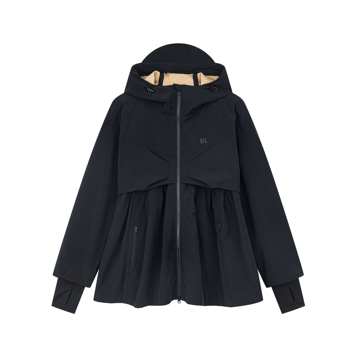 Classic outdoor functional jacket with bow detail