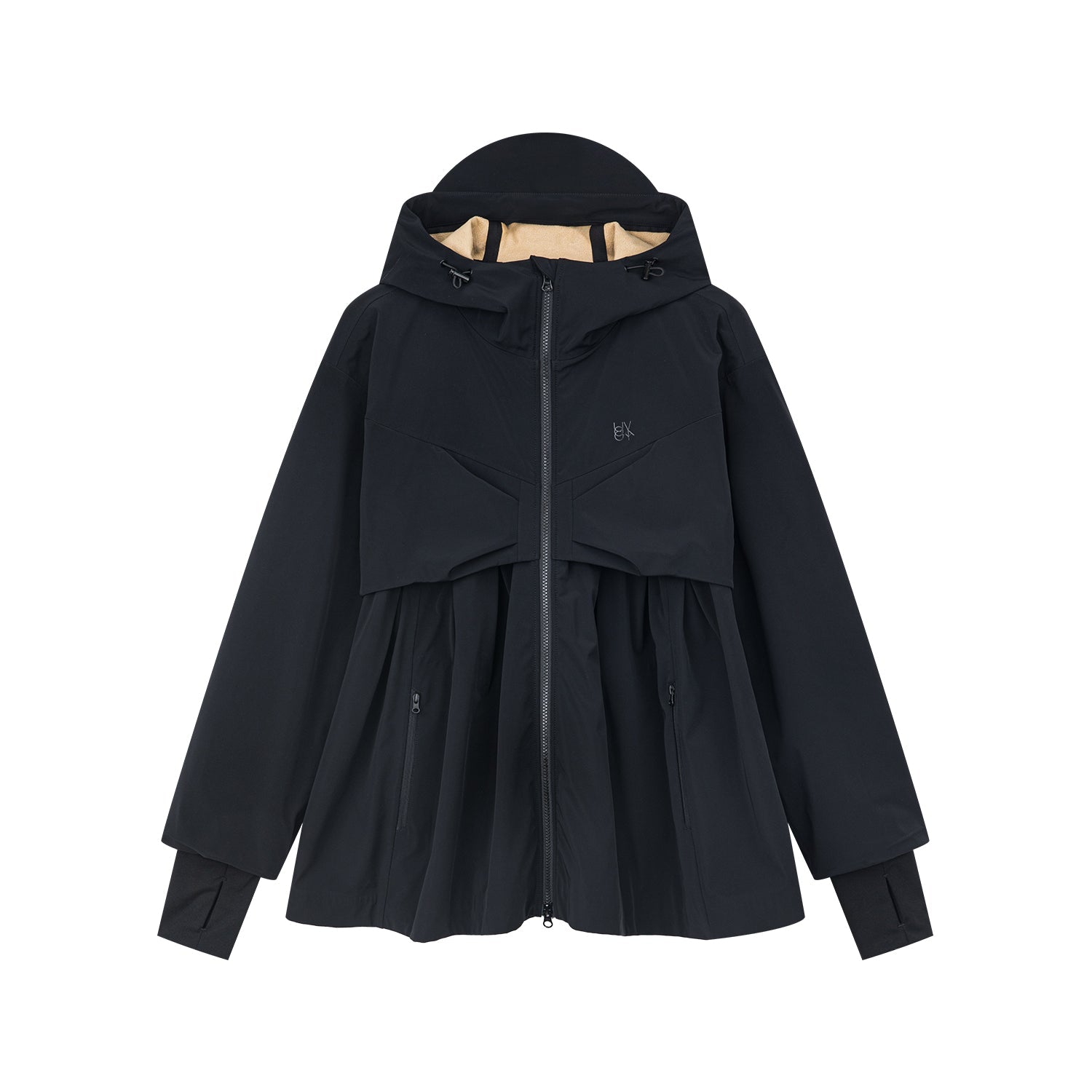 Classic outdoor functional jacket with bow detail