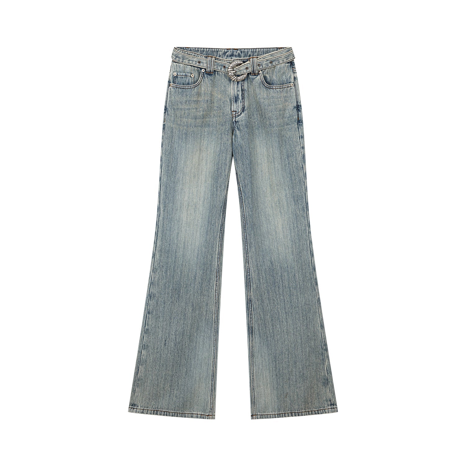 Vintage low-rise flared jeans