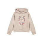 Shell floral print hoodie