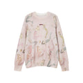 Mermaid print pullover sweater